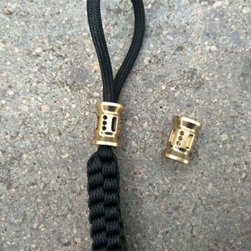 Brass Knife Beads Solid Rope Light Knife Pendants Zipper Pull Bead EDC Brass Knife Lanyard Beads Phone Gadgets Outdoor Tools