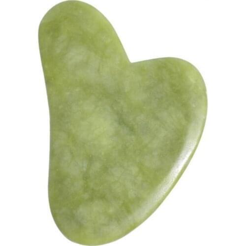 Natural Stone Massage Board Jade Guasha Scraper SPA Heart Shaped Scraping Plate Scraping Plate Beauty Tool
