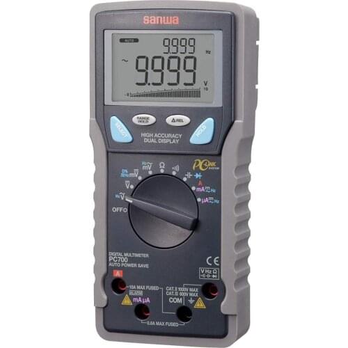 FMUSER SANWA PC700 Advanced Intelligent Digital Multimeter Full Overload Protection for PC Communication
