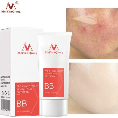 Natural Brightening BB Cream Whitening Concealer Cream Moisturizing Foundation Base Makeup Cosmetic Water-proof Beauty Skin Care