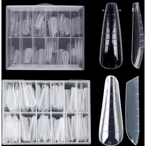 Poly Nail Gel Extension Tools Upper Forms For Nails Extensionl Mold For Home And Store Nail Salon Tips Acrylic Nail Forms