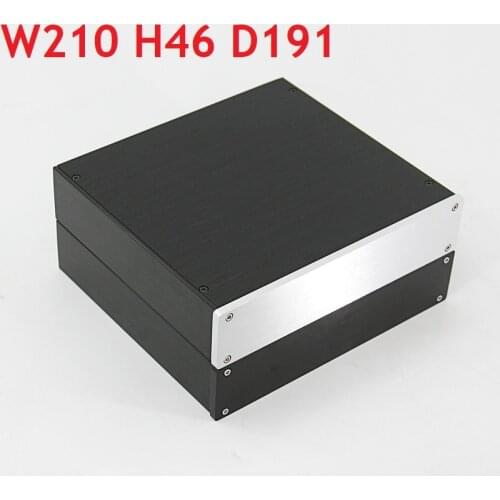 Full Aluminum Tube Amplifier Chassis Headphone Amp DIY Enclosure Preamp Amplifier Housing Rear Class A Small Size W210 H45 L191