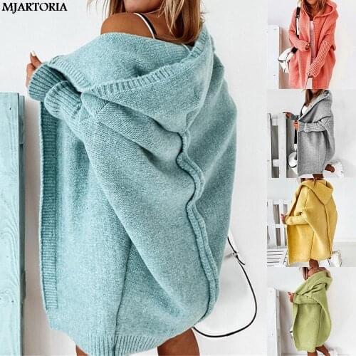 Casual Solid Korean Cardigans For Women Hoodies Knitted Sweater Harajuku Loose Jacket Coat Autumn Winter Fashion Long Cardigan