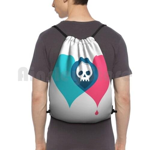 Such Sweet Sorrow Backpack Drawstring Bag Riding Climbing Gym Bag Heart Play Literature Skull Tv Pop Culture Romeo Juliette