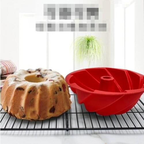 Silicon cake moulds for cakes large Swirling Scroll Baking Mold Non Stick Silicone High Temperature Resistant Cake Pan Pudding