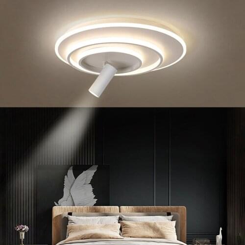 Modern Creative LED Ceiling Lamp Wrought Iron Acrylic Living Room Bedroom Chandelier Study Room Aisle Balcony Lighting