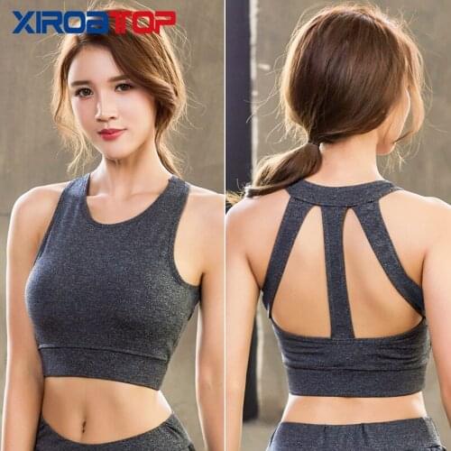 New Fashion Women Bra Breathable Sports Bra Anti-sweat Shockproof Sports Bra Yoga Top Gym Running Fitness Workout Sport Top