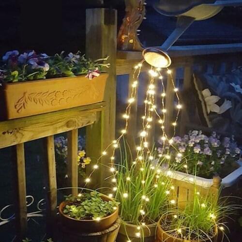 30*2M 600 LED Solar Waterfall Vines Branch Tree Light Solar Copper Wire Fairy String Light Christmas Branch Garland Lights