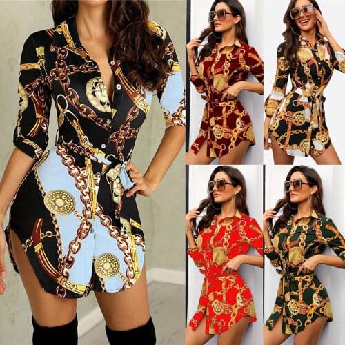 Модные платья-рубашки U-shot China At AliExpress