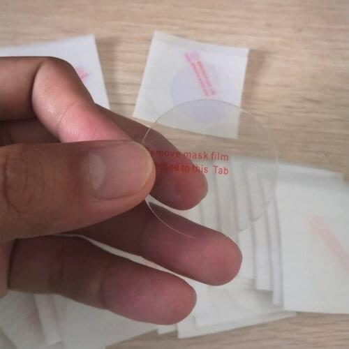 100 pcs Round Tempered glass protective film screen protector for smart watches free shipping