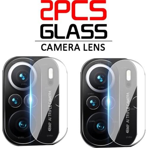 2PCS Tempered Glass for Xiaomi Poco Poko Pocco F3 X3 Pro NFC Camera Lens Screen Protector Glass Mi 10t 11 10 Pro Lite Protective