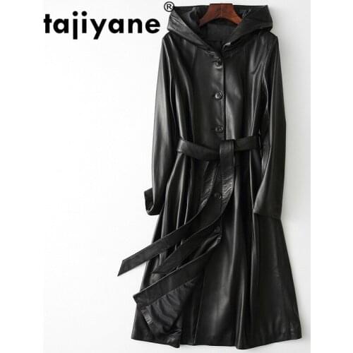 Sheepskin Autumn Spring Coat Real Genuine Jacket Women Clothes 2021 Korean Vintage Hood Women Tops Chaqueta Mujer 19515 ZT2769