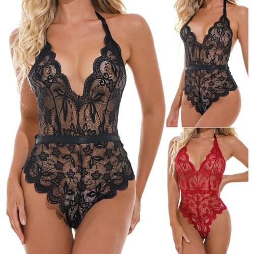Women Sexy Lingerie Elegant Bodysuit Fashion Sensual Lingerie Woman Porn Lace Gauze Sexy Underwear Body Suit Erotic Lingerie