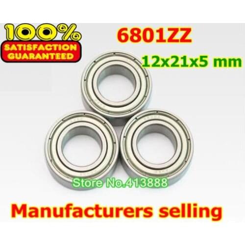 1pcs) SUS440C environmental corrosion resistant stainless steel deep groove ball bearings S6801ZZ 12*21*5 mm