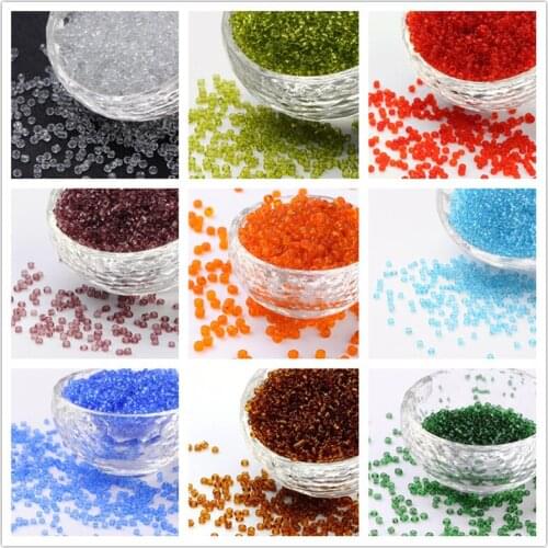 2/3/4mm 6/0 8/0 12/0 Transparent Crystal Glass Beads Jewelry Making DIY Loose Small Micro Little Seed Bangle Beads F65