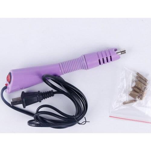 50set Fast Heated! Hotfix Rhinestone Applicator Purple / Pink fix Applicator Iron-on Wand Heat-fix Tool sport toy