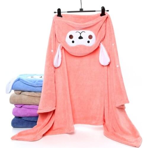 Baby Bathrobe Towel Cute Animal Cartoon Baby Blanket Kids Hooded Bathrobe Toddler Baby Bath Towels Newborn Baby Children Towel