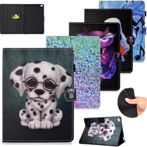 Tablet cover Case For iPad Air 2 Air 1 Case 2018 9.7 Funda 2017 Cute Dog Cat Print Protector PU Leather Wallet Flip Stand Holder