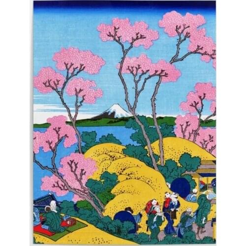 Home Decorative Japan Canvas HD Shinagawagoten Prints Paintings Tokaido Modular Pictures Ountenfuji Wall Art Poster Framework