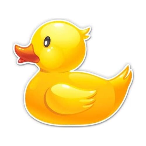 Express Rubber Duck - 3" Vinyl Sticker - for Car Laptop I-Pad Phone Helmet Hard Hat - Waterproof Decal