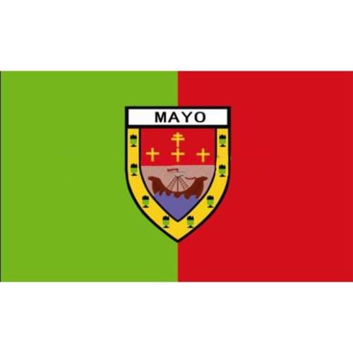 County Mayo flag Irish State County Flag 3x5FT banner 100D 150X90CM Polyester brass grommets custom flag