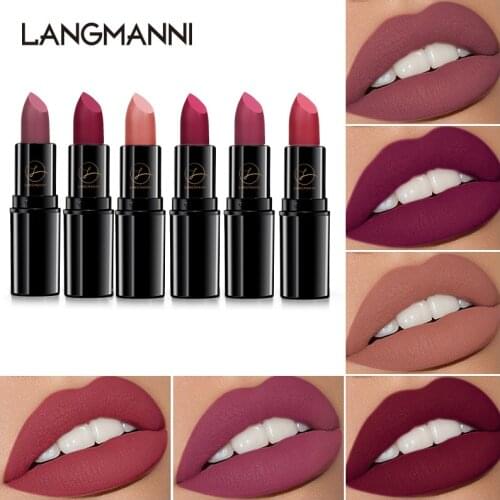 Lipstick Matte Not Stick To The Cup Long-lasting Glitter Ladies Makeup Fair-skinned Moisturizing Low-key And Luxurious TSLM1