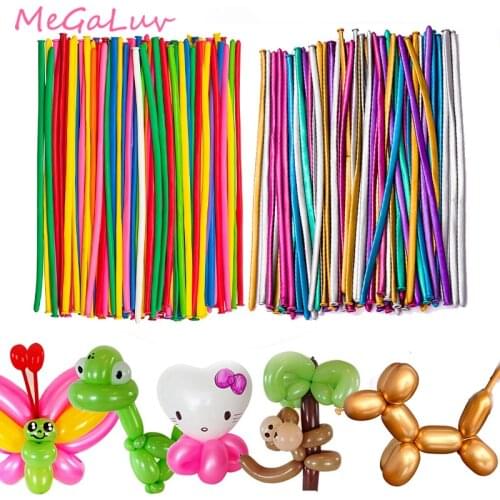 30Pcs Metal Long Stripe Balloon Glossy Pearl Latex Balloon Thick Chrome Metallic Inflatable Air Ball Globos Birthday Party Decor