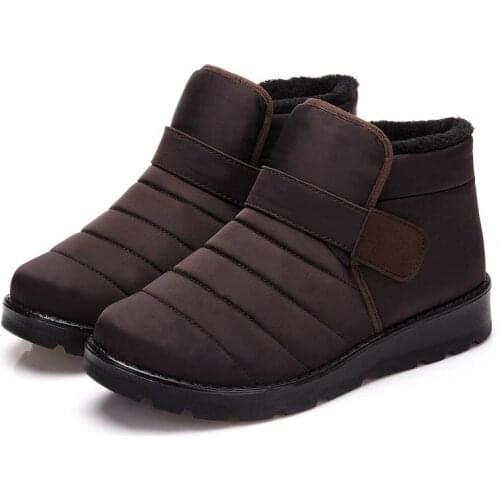 2021 winter fashion shoes men boots winter with plush waterproof snow boots men ankle boots outdoor cascaul boots shoes men