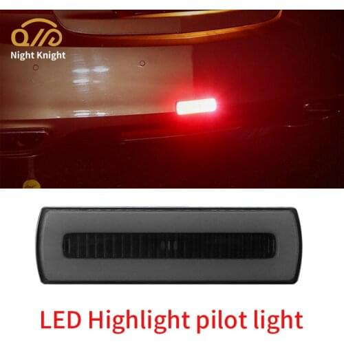 Night knight Car LED Double Color Strobe Warning Taillight Pilot Lamps Safety Warning Lights Rear Bumper Light Third Brake Lamp