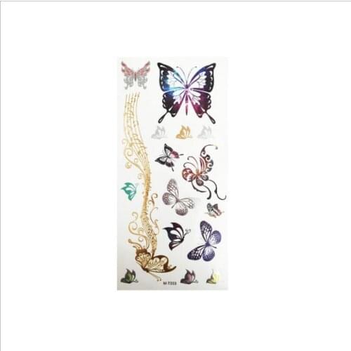 Leave me a note for the number you want Waterproof Temporary Tattoo Sticker Flower Jewelry Glitter Body Art T1824