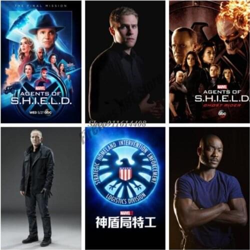 S.H.I.E.L.D Prints Posters on Room Wall Canvas Painting Wall Art Marvel SuperHero Nordic Wall Decor Pictures for Room Home Decor