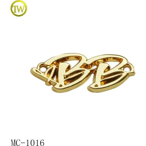 Custom metal label zinc alloy metal tags for clothing