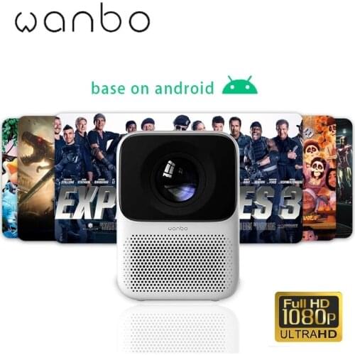 Wanbo T2 Free T2 Pro Projector Portable LCD Mini LED Projector Support 1080P Vertical Correction For Xiaomi mijia Home Office