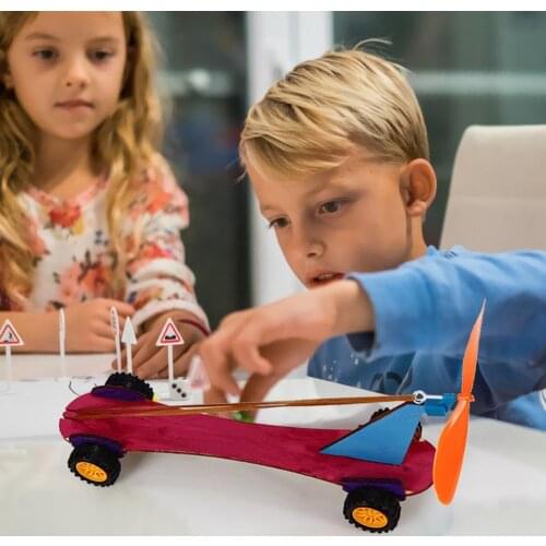 Superb Craftsmanship DIY Assembly Vehicle Smooth Appearance Delicate Design Science Experiment Model Toy Materials Kits Craft