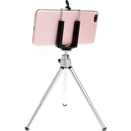 Tripod Stand With Clip Rotary Aluminium Alloy Holder For Phone Laser Level Digital SLR Camera