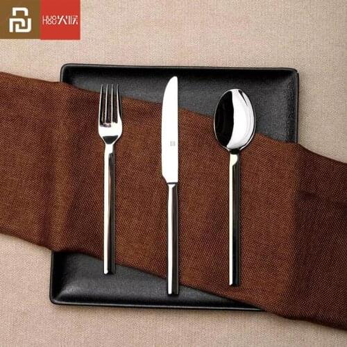Youpin Huohou Stainless Steel Steak Knives Spoon Fork Tableware Quality High-grade Dinner Dinnerware Household Cutlery Set Gift