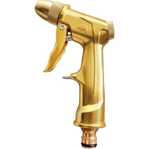 High Pressure Water Gun Metal Adjustable Nozzle Gardening Watering Car Washing Hose Water Gun Brass Sprayer Direct Sales