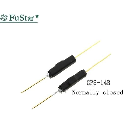 5pcs Reed Switch Plastic Type GPS-14B 2 * 14 Anti- Vibration Damage Magnetic Switch NC Gerkon Normally Closed