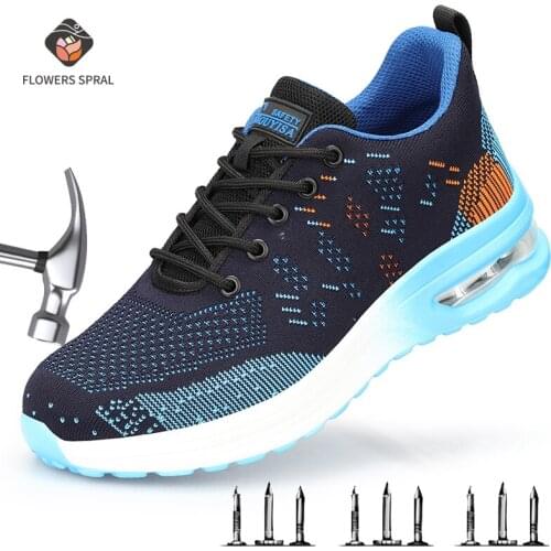 FLOWERS SPIRAL Unisex Safety Shoes, Work Safety Shoes, With Steel Toe Cap Indestructible The New 2021