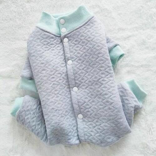 Winter Cotton Dog Clothes Jumpsuit Small Medium Dog Pajamas Puppy Outfit Yorkshire Pomeranian Poodle Schnauzer Cat Pet Clothing