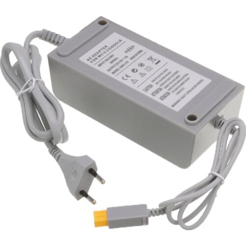 1pc For Nintendo Wii U WiiU Game Console Host100-240V 15V 5A Home Wall Power Supply AC Charger Adapter Cable US/EU Plug