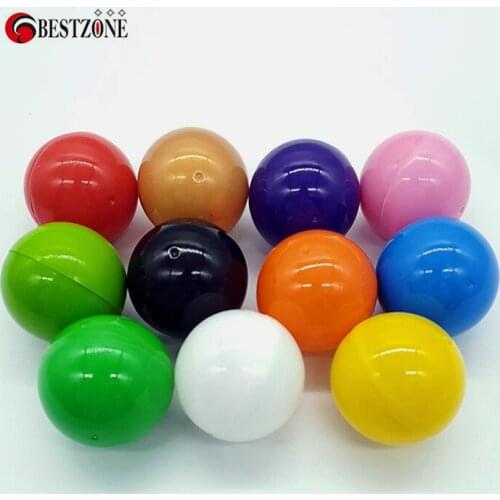 100Pcs/Lot Diameter 50MM 2" Inch Round Plastic Toy Capsule Solid Color Empty Surprise Ball Children Kid For Vending Machine