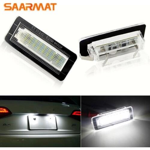 2 pcs Number License Plate Light Lamp plug and play without error For Benz Smart For two Coupe Convertible 450 451 W450 W453