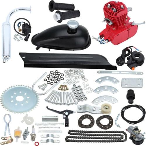50cc/80cc/100cc 2 Stroke Bicycle Motorcycle Gasoline Engine Kit for DIY Electric Bicycle Mountain Bike Petrol Engine Motor Set