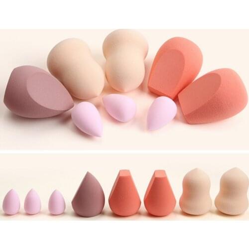 8PCS Makeup Sponges Set Wet Dry Dual-used Beauty Foundation Blending Sponges Blenders for Foundation Concealer Cream Powder