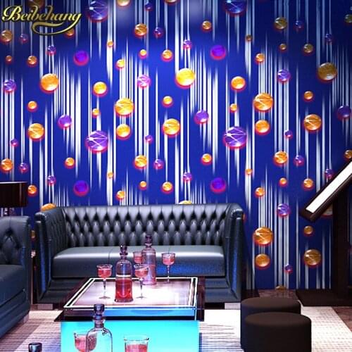 Beibehang papel de parede 3D silver KTV flash ball background wall paper roll vinyl damask wallpaper for living room home decor