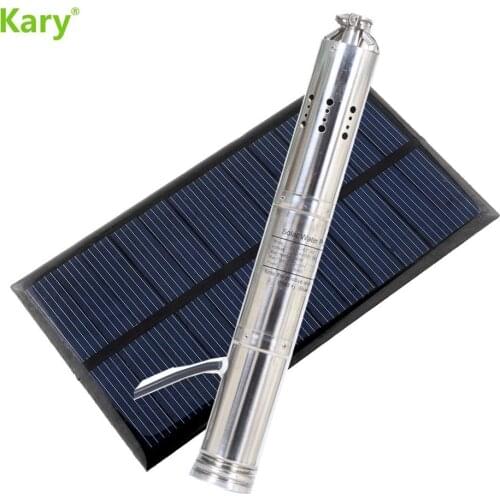Dc 24v lift 40m flow 3T/H 0.5hp low pressure solar powered water pump for deep well and agricultural irrigation by Kary