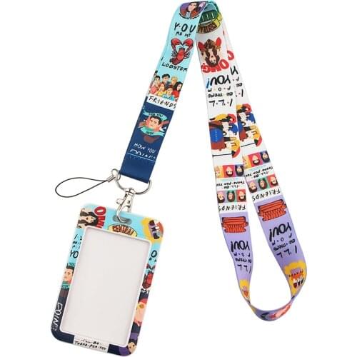 DZ1447 Friends TV Show Key lanyard Car Keychain Personalise Office ID Card Pass Gym Mobile Phone Key Ring Badge Holder Jewelry