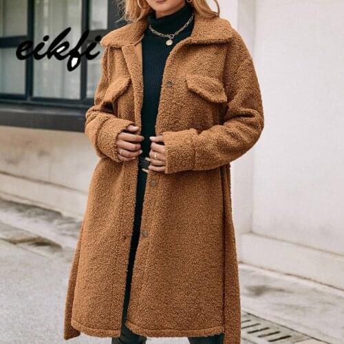 Женские пальто с воротником EIKFI China At AliExpress