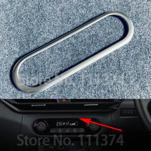 Chrome Central Console Air Conditioning Adjusting Box Trim Cover for Nissan Note E13 2021 2022 Decoration Accessories